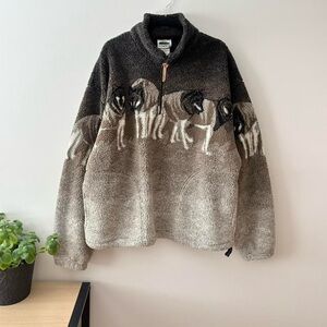Vintage Wolf Fleece Quarter Zip